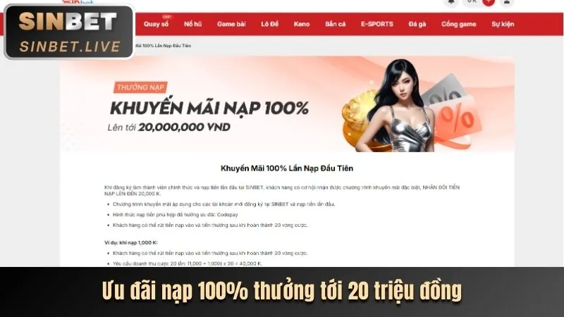Thưởng nạp lại hàng tuần lên đến 50% tại vnxx